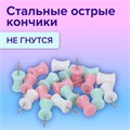Силовые кнопки-гвоздики BRAUBERG PASTEL, пастельные цвета, 30 штук, 12 мм, 272756 272756