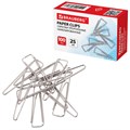 Скрепки BRAUBERG, 25 мм, никелированные, треугольные, 100 шт., в картонной коробке, 270440 270440