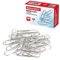 Скрепки BRAUBERG, 33 мм, никелированные, 100 шт., в картонной коробке, 270443 270443