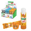 Клей-карандаш "Зверята: панда, слон, леопард", 9 г, фигурный колпачок, BRAUBERG KIDS, 271139 271139 - фото 175841