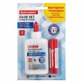 Набор клея BRAUBERG (клей-карандаш PVP 15 г, клей ПВА 125 г), блистер, 271980 271980