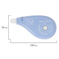 Корректирующая лента BRAUBERG PASTEL 5 мм х 12 м, вращающийся наконечник 90°, механизм перемотки, корпус голубой, блистер, 272488 272488