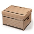 Короб архивный (405х330х265 мм), надстраиваемый, с крышкой, гофрокартон, BRAUBERG, 126521 126521
