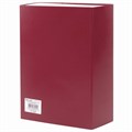 Короб архивный А4 (240х330 мм), 100 мм, 2 завязки, бумвинил, до 900 листов, бордовый, BRAUBERG, 122805 122805