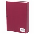 Короб архивный А4 (240х330 мм), 70 мм, 2 завязки, бумвинил, до 600 листов, бордовый, BRAUBERG, 122036 122036