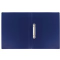 Папка на 2 кольцах BRAUBERG "Office", 25 мм, синяя, до 170 листов, 0,5 мм, 227494 227494