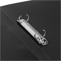 Папка на 2 кольцах BRAUBERG "Стандарт", 25 мм, черная, до 170 листов, 0,8 мм, 221616 221616
