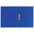 Папка с боковым металлическим прижимом BRAUBERG стандарт, синяя, до 100 листов, 0,6 мм, 221629 221629
