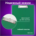 Доска-планшет BRAUBERG "Contract" с прижимом А4 (313х225 мм), пластик, 1,5 мм, ЗЕЛЕНАЯ, 228682 228682