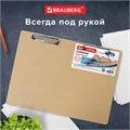 Доска-планшет БОЛЬШОГО ФОРМАТА (440х320 мм), А3, BRAUBERG "Eco" с двумя прижимами, МДФ, 3 мм, 232227 232227
