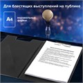 Папка-планшет BRAUBERG, А4 (340х240 мм), с прижимом и крышкой, картон/ПВХ, РОССИЯ, черная, 221488 221488