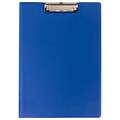 Папка-планшет STAFF, А4 (318х228 мм), с прижимом и крышкой, картон/ПВХ, СИНЯЯ, 229558 229558
