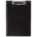 Папка-планшет МАЛЫЙ ФОРМАТ (180х255 мм) А5, BRAUBERG, с прижимом и крышкой, картон/ПВХ, черная, 227980 227980