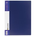 Папка 20 вкладышей BRAUBERG "Contract", синяя, вкладыши-антиблик, 0,7 мм, бизнес-класс, 221772 221772
