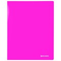 Папка 40 вкладышей BRAUBERG "Neon", 25 мм, неоновая розовая, 700 мкм, 227454 227454