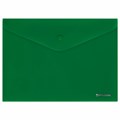 Папка-конверт с кнопкой BRAUBERG "SUPER", А4, матовая непрозрачная, зеленая, ПРОЧНАЯ 0,2 мм, 272877 272877