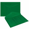 Папка-конверт с кнопкой BRAUBERG "SUPER", А4, матовая непрозрачная, зеленая, ПРОЧНАЯ 0,2 мм, 272877 272877
