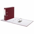 Папка-регистратор BRAUBERG с покрытием из ПВХ, 70 мм, бордовая (удвоенный срок службы), 220892 220892