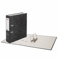 Папка-регистратор STAFF "EVERYDAY" с мраморным покрытием, 70 мм, без уголка, черный корешок, 224616 224616