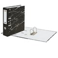Папка-регистратор STAFF "Profit" с мраморным покрытием, 75 мм, с уголком, черная, СЪЕМНЫЙ МЕХАНИЗМ, 272009 272009