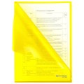 Папка-уголок жесткая А4, желтая, 0,15 мм, BRAUBERG EXTRA, 271705 271705