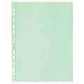 Папки-файлы перфорированные ЗЕЛЕНЫЕ А4 BRAUBERG, комплект 100 шт., гладкие, 35 мкм, 272676 272676
