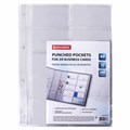 Папки-файлы на 20 визиток BRAUBERG, КОМПЛЕКТ 10 шт., А4 (210х297 мм), перфорированные, ПВХ 120 мкм, 231831 231831
