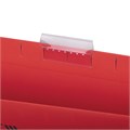 Подвесные папки A4/Foolscap (404х240 мм) до 80 л., КОМПЛЕКТ 10 шт., красные, картон, STAFF, 270936 270936