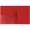 Папка с металлическим скоросшивателем и внутренним карманом BRAUBERG "Contract", красная, до 100 л., 0,7 мм, бизнес-класс, 221783 221783
