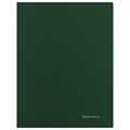 Папка с металлическим скоросшивателем и внутренним карманом BRAUBERG "Диагональ", темно-зеленая, до 100 листов, 0,6 мм, 221354 221354