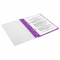 Скоросшиватель пластиковый с перфорацией BRAUBERG EXTRA, А4, 140/180 мкм, фиолетовый, 272897 272897