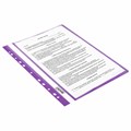 Скоросшиватель пластиковый с перфорацией BRAUBERG EXTRA, А4, 140/180 мкм, фиолетовый, 272897 272897