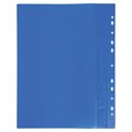 Скоросшиватель пластиковый с перфорацией BRAUBERG, А4, 140/180 мкм, синий, 226583 226583