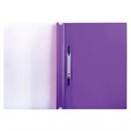 Скоросшиватель пластиковый с перфорацией BRAUBERG, А4, 140/180 мкм, фиолетовый, 226584 226584