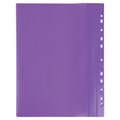 Скоросшиватель пластиковый с перфорацией BRAUBERG, А4, 140/180 мкм, фиолетовый, 226584 226584