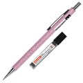 Карандаш механический 0,5 мм + грифели HB 12 штук на блистере, BRAUBERG "ROSE PINK", 181971 181971