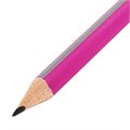 Карандаш чернографитный BRAUBERG, 1 шт., "Alderida", НВ, трехгранный, с ластиком, корпус розовый, заточенный, 180611 180611
