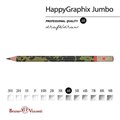 Карандаш чернографитный утолщенный BRUNO VISCONTI "HappyGraphix Jumbo", "Милитари. Звезда", 4В, 21-0062/11 181991