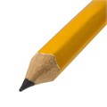 Карандаш чернографитный ЮНЛАНДИЯ, 1 шт., "Школьный", НВ, корпус желтый, с резинкой, 181588 181588