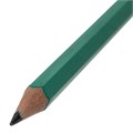Карандаши чернографитные BRAUBERG НАБОР 12 шт., НВ, с резинкой, пластиковый зеленый корпус, 180678 180678