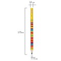 Карандаш с многоцветным грифелем ЮНЛАНДИЯ MAGIC, 1 шт., туба, шестигранный, утолщенный грифель 5 мм, натуральное дерево, 181373 181373