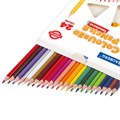 Карандаши цветные BRAUBERG PREMIUM, 24 цвета, трехгранные, грифель 3 мм, 181663 181663