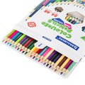 Карандаши цветные двусторонние BRAUBERG PREMIUM TWIN COLOUR, 24 штуки, 48 цветов, шестигранные, грифель 3,3 мм, натуральное дерево, 181875 181875
