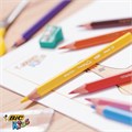 Карандаши цветные утолщенные BIC "Kids Evolution Triangle", 12 цветов, трехгранные, грифель 4 мм, 8297356, 82973511 180344