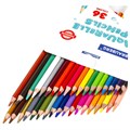 Карандаши цветные акварельные BRAUBERG PREMIUM AQUARELLE, 36 цветов, трехгранные, утолщенный грифель 4 мм, натуральное дерево, 181674 181674