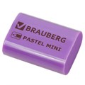 Ластик BRAUBERG "Pastel Mini", 27х18х10 мм, ассорти пастельных цветов, экологичный ПВХ, 229581 229581
