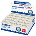 Ластик BRAUBERG "Ultra Square", 26х18х8 мм, белый, натуральный каучук, 228707 228707