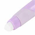 Ластик выдвижной BRAUBERG "REWIND" + 2 сменных ластика, 112х21х24 мм, белый, лавандовый корпус, блистер, 272690 272690