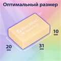Ластики BRAUBERG "Pastel Soft" НАБОР 12 шт., размер ластика 31х20х10 мм, экологичный ПВХ, 229598 229598