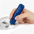 Ластик электрический BRAUBERG "JET", питание от 2 батареек ААА, 8 сменных ластиков, синий, 229616 229616